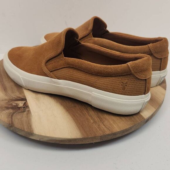 Frye Men\'s Ludlow Slip-On Sneaker Size 10 Wheat Brown 3480817 main image 6
